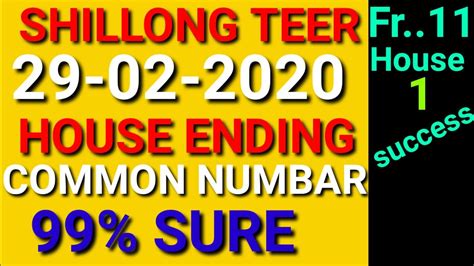 SHILLONG. TEER. HOUSE ENDING .